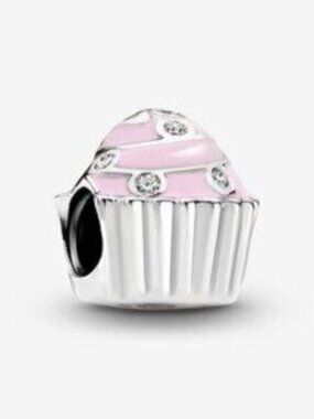 Pandora Pink Cupcake Charm,Perfect Condition